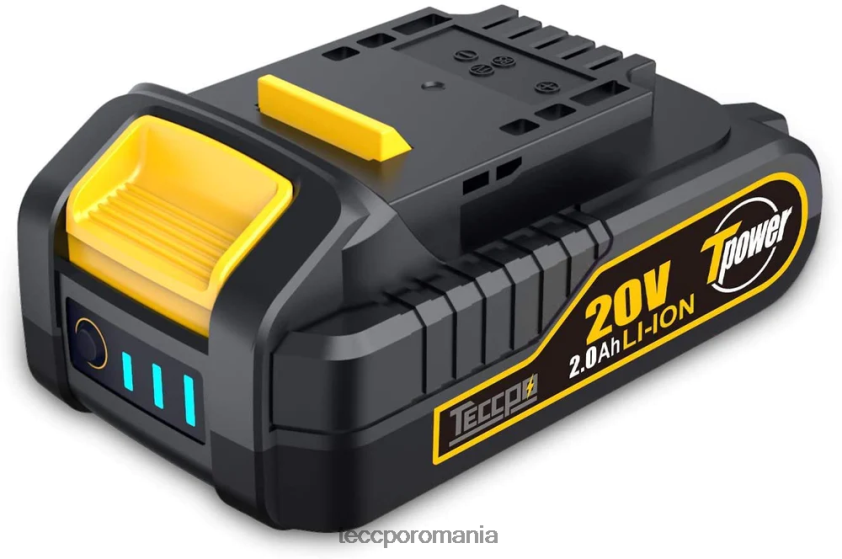 TECCPO Baterie reîncărcabilă litiu-ion 20/18v max 2.0ah pentru toate sculele electrice fără fir de 20/18v - zpk18hs2000 VF0BR66 accesorii