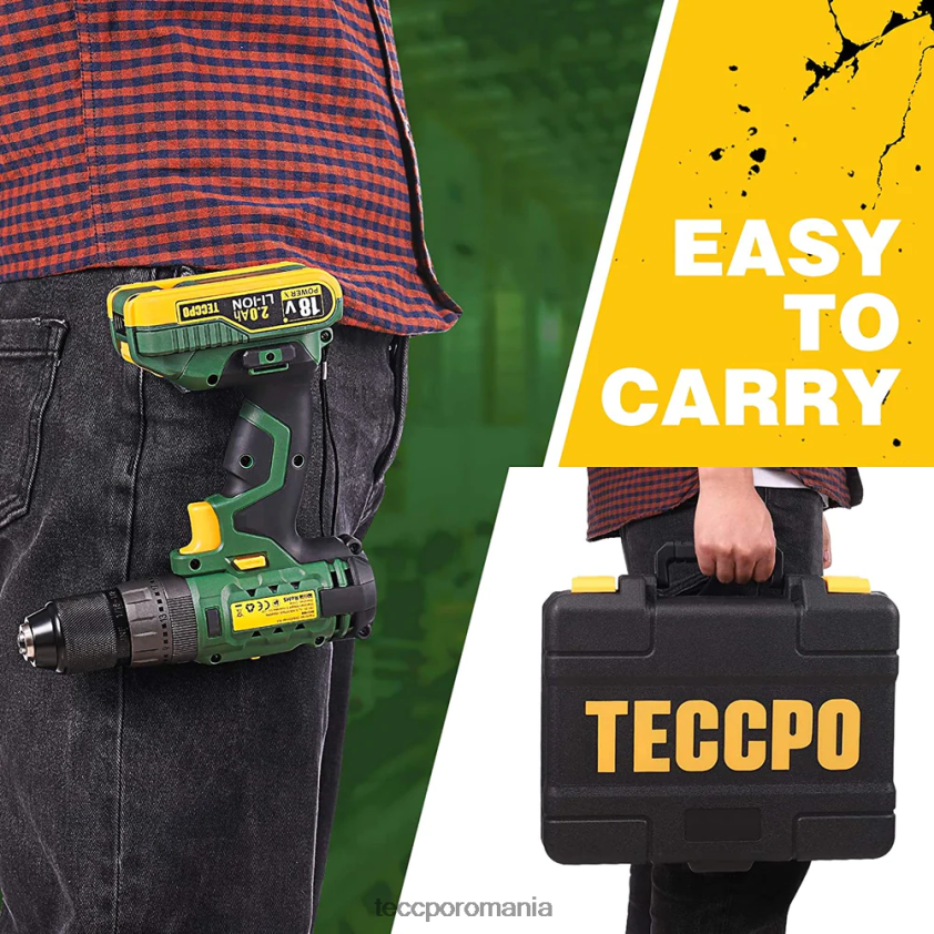TECCPO Baterie reîncărcabilă litiu-ion 20/18v max 2.0ah pentru toate sculele electrice fără fir de 20/18v - zpk18hs2000 VF0BR66 accesorii