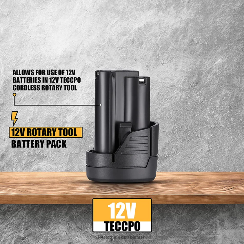 TECCPO pachet de baterii ly699-li (1 pachet) de 2,0 amperi pentru baterii litiu-ion de 12 V VF0BR40 accesorii