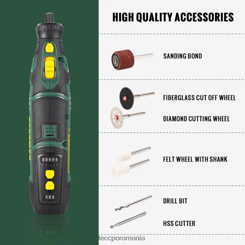 TECCPO set de scule rotative fără fir popoman VF0BR45 scule rotative